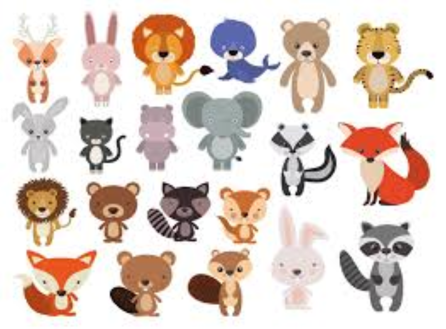 CUTE ANIMAL ART SET 46PCS